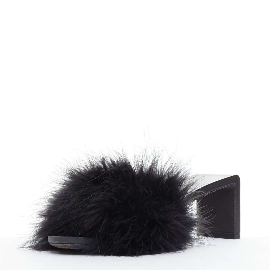 Balenciaga Boudoir Black Fur Very good condition - Box View