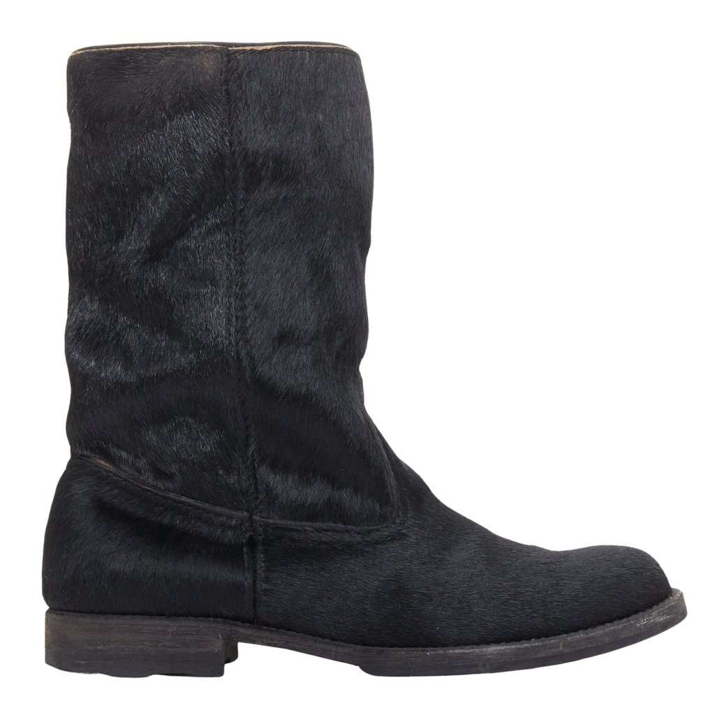 Junya Watanabe Black Leather Boots Black Leather Good condition - Front View