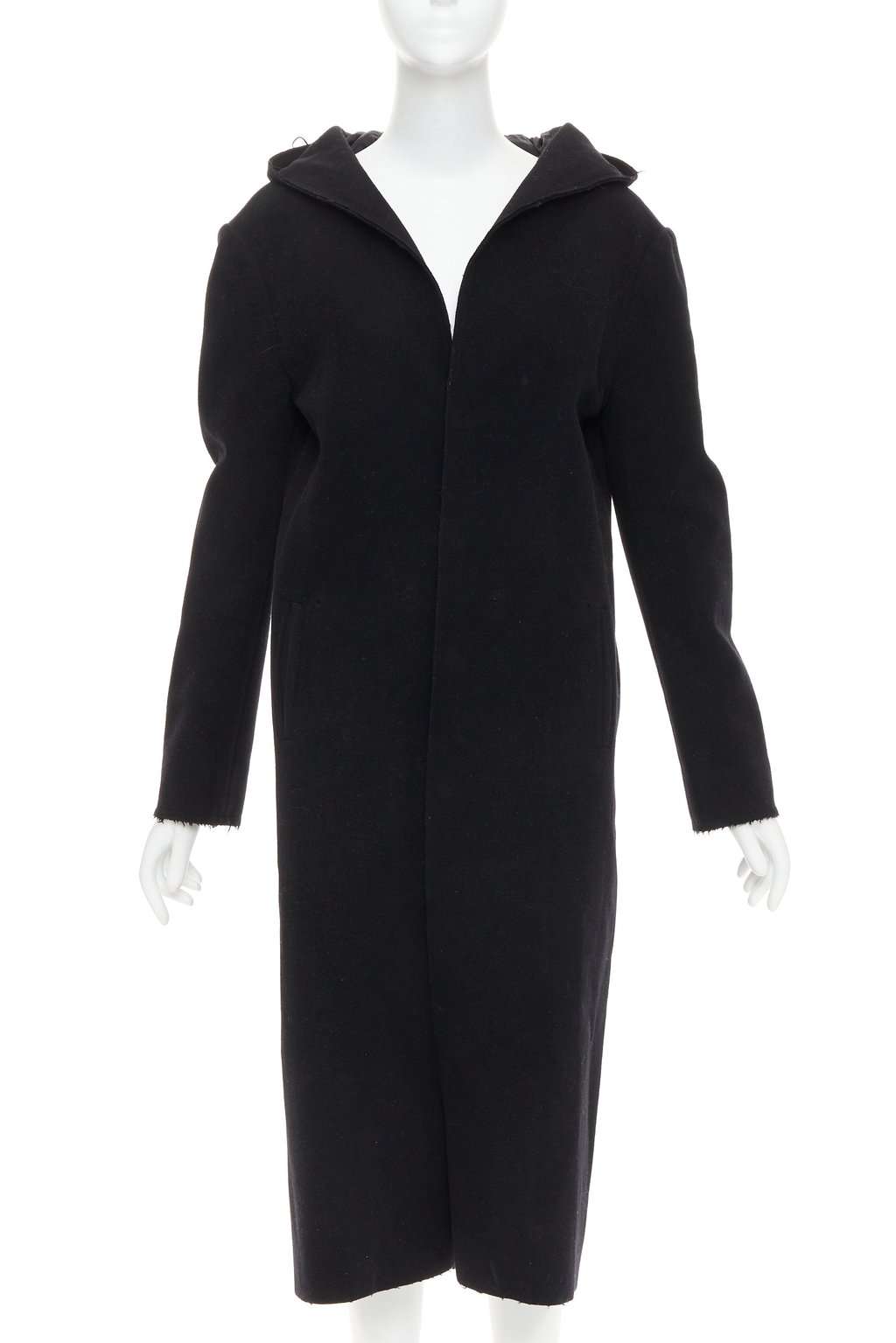 Yohji Yamamoto Black Wool Coat Black Wool Good condition - Front View