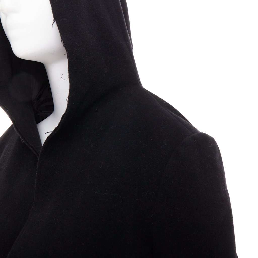 Yohji Yamamoto Black Wool Coat Black Wool Good condition - Back View