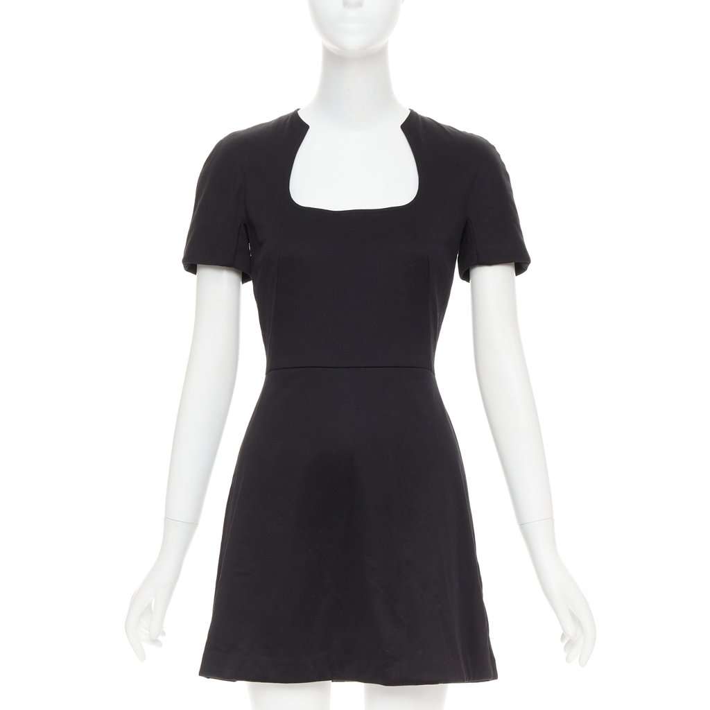 Alexander McQueen Black Cotton Dress Black Cotton Very good condition - Front View