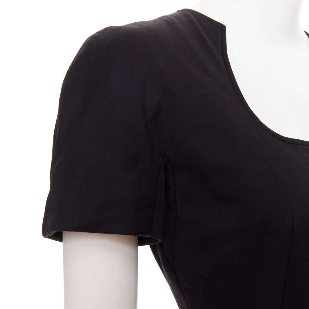 Alexander McQueen Black Cotton Dress Black Cotton Very good condition - Back View