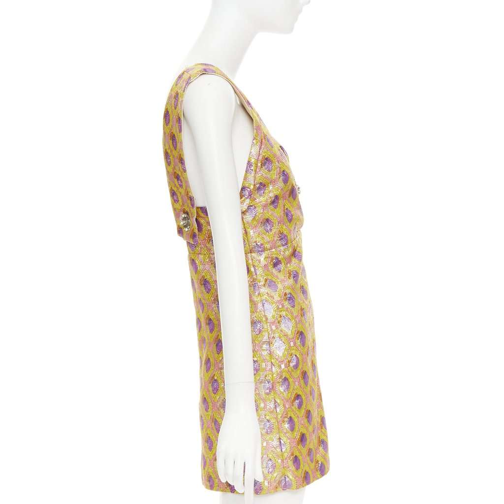 Miu Miu Yellow Silk Dress Yellow Silk Fair condition - Model View
