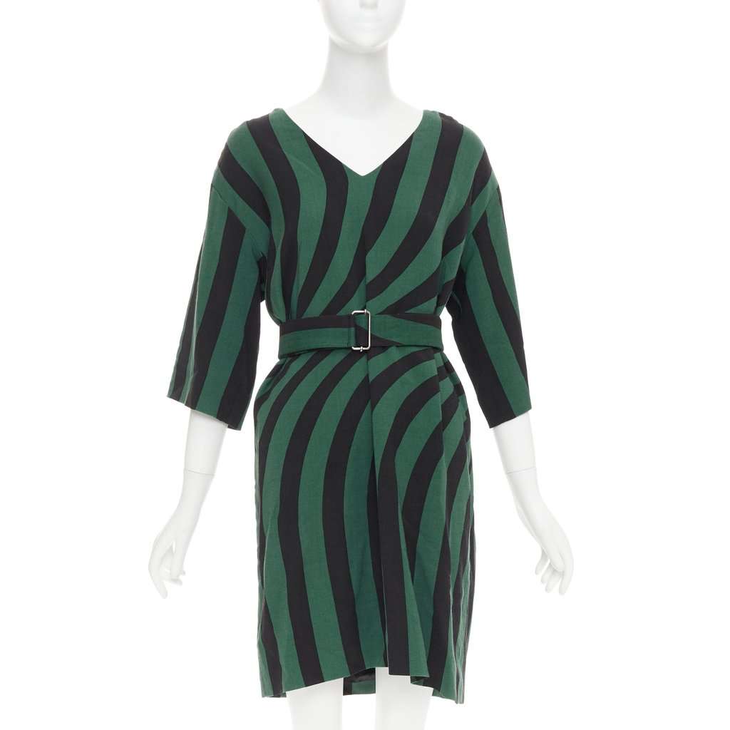 Dries Van Noten Green Viscose Dress Green Viscose Very good condition - Front View