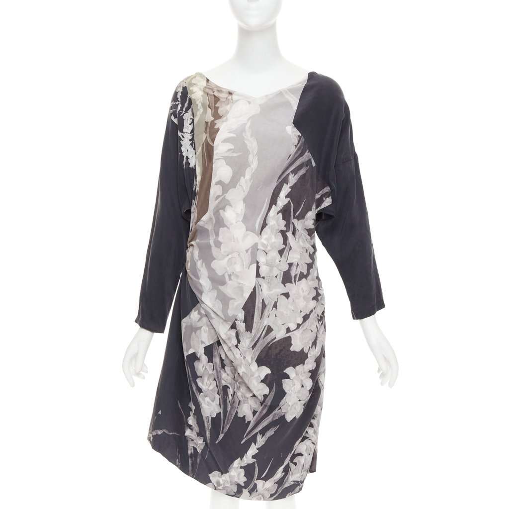 Dries Van Noten Black Silk Dress Black Silk Very good condition - Front View