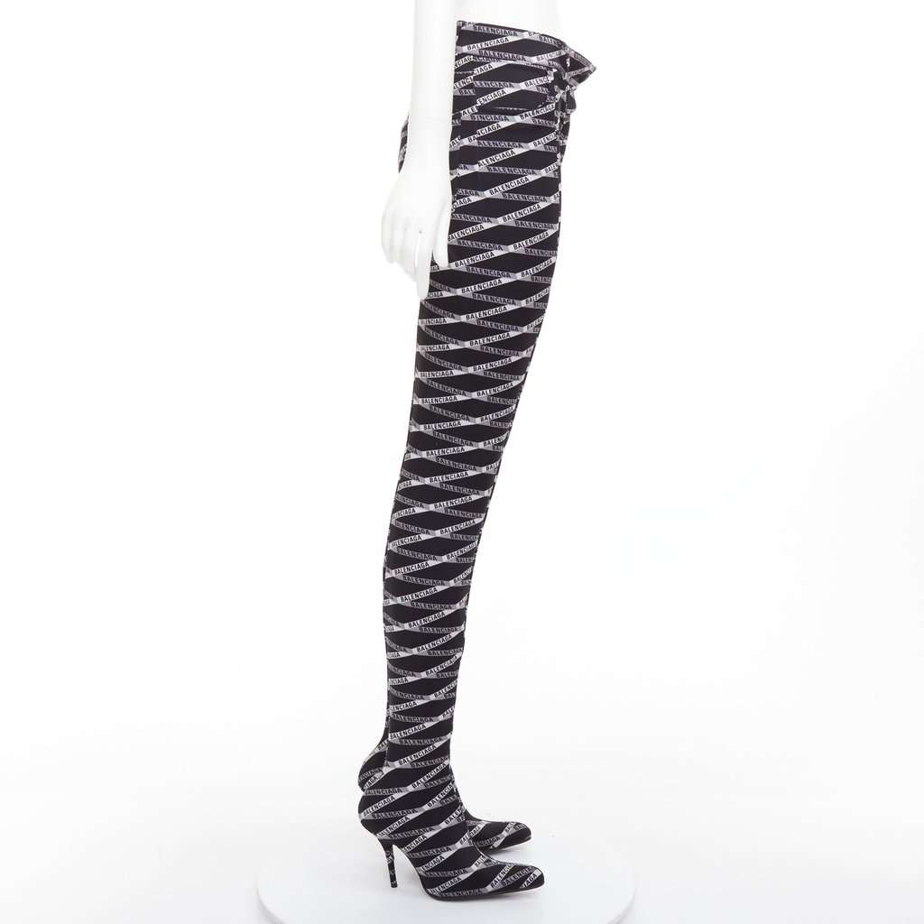 Balenciaga Black Polyester Boots Black Polyester Very good condition - Inside View