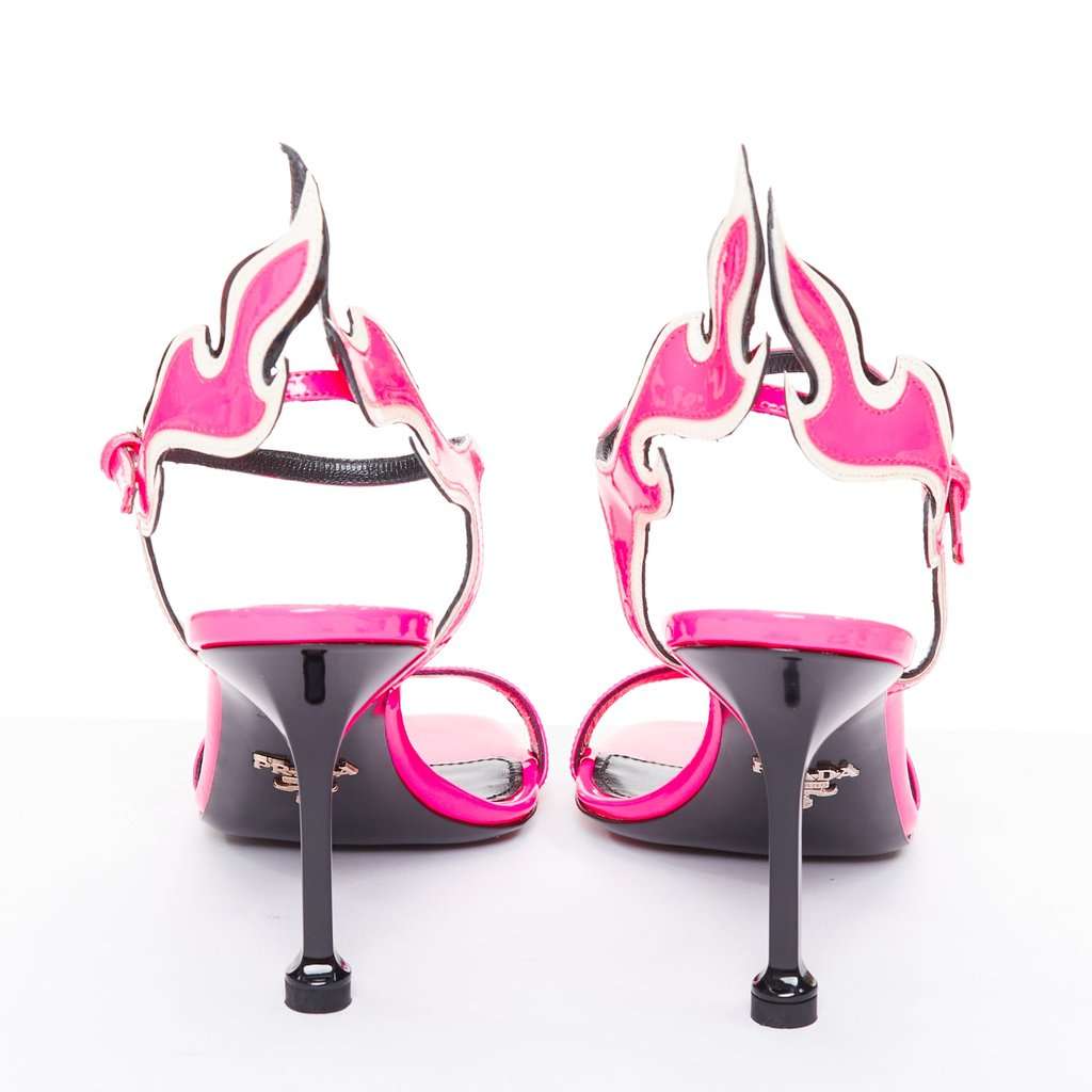 Prada Pink Leather Heels Pink Leather Never worn - Box View