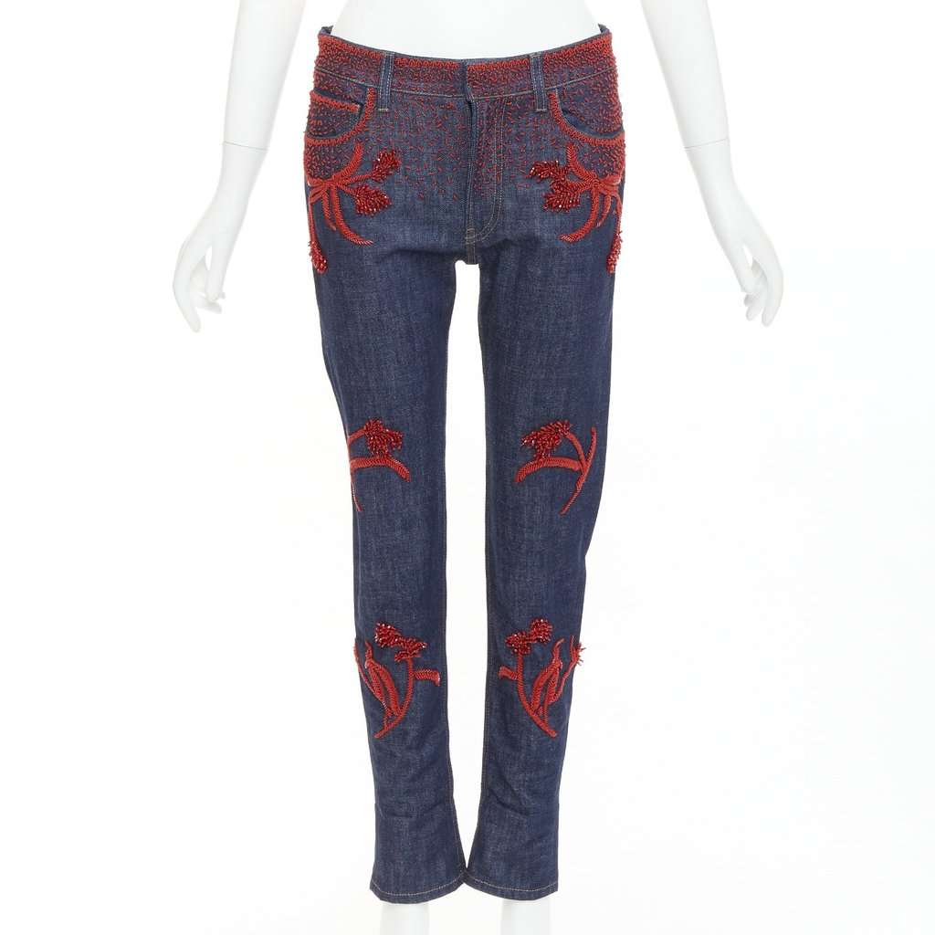 Prada Blue Cotton Jeans Blue Cotton Very good condition - Front View