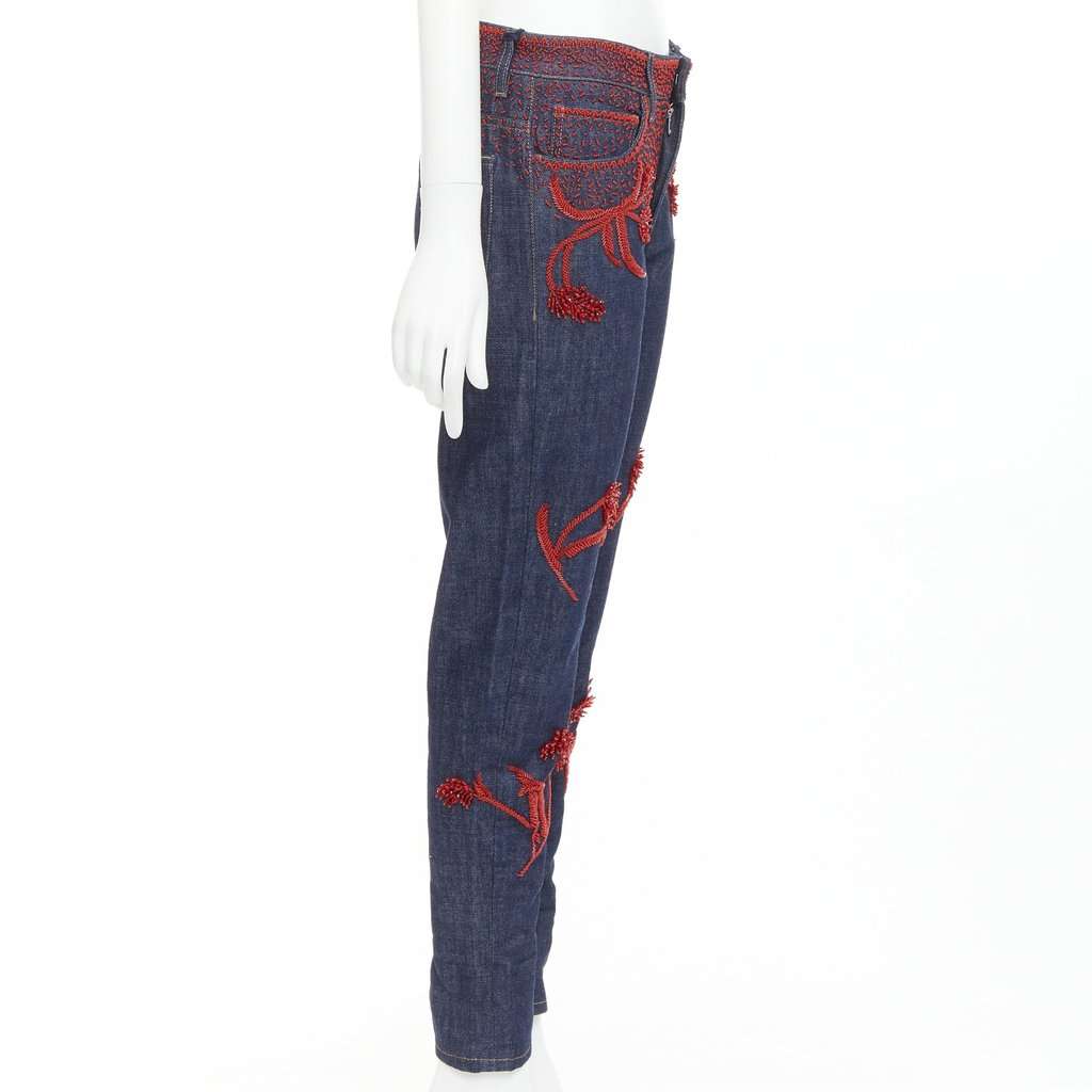Prada Blue Cotton Jeans Blue Cotton Very good condition - Model View