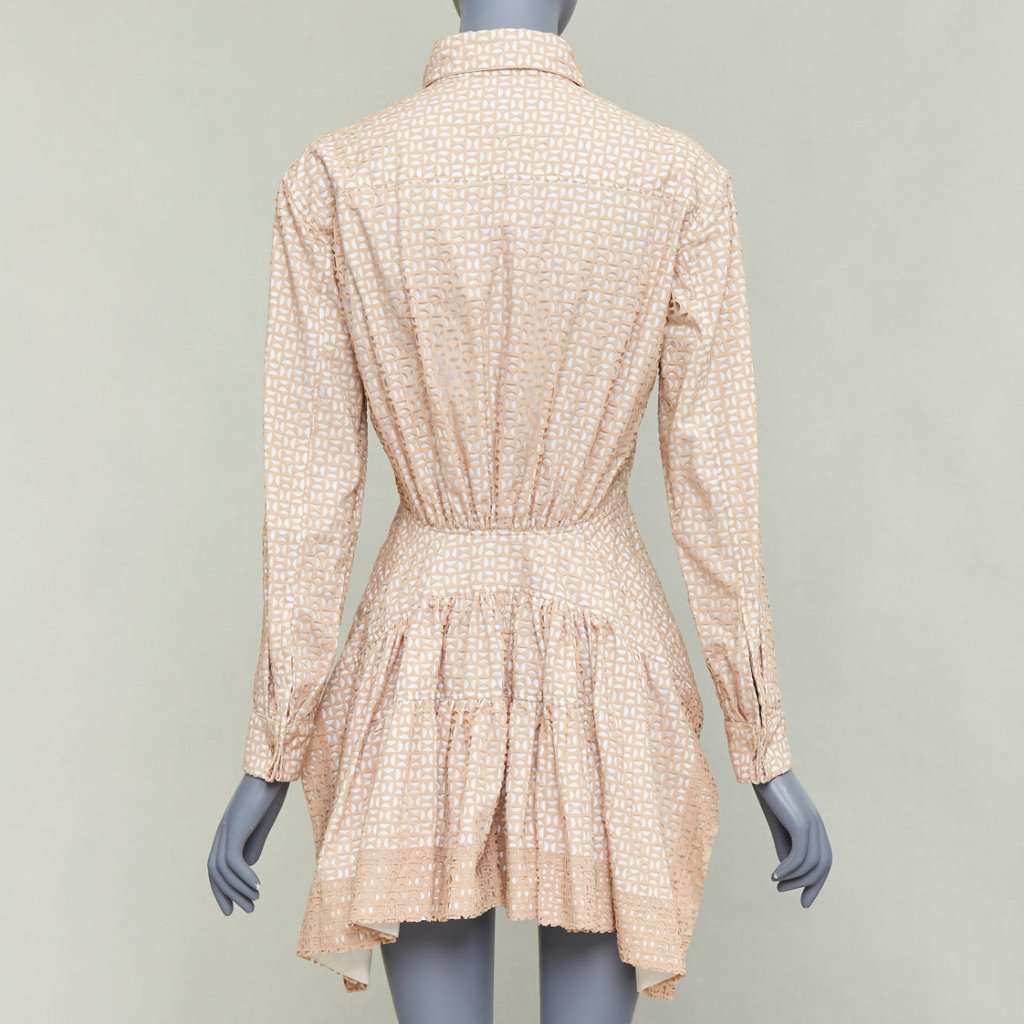 Alaïa Beige Cotton Dress Beige Cotton Good condition - Back View