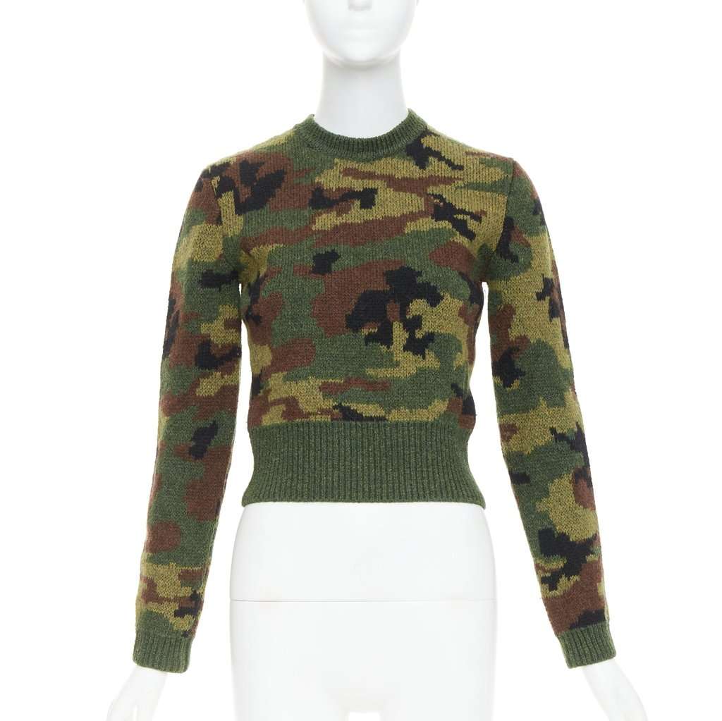 Miu Miu Green Wool Knitwear Green Wool Very good condition - Front View