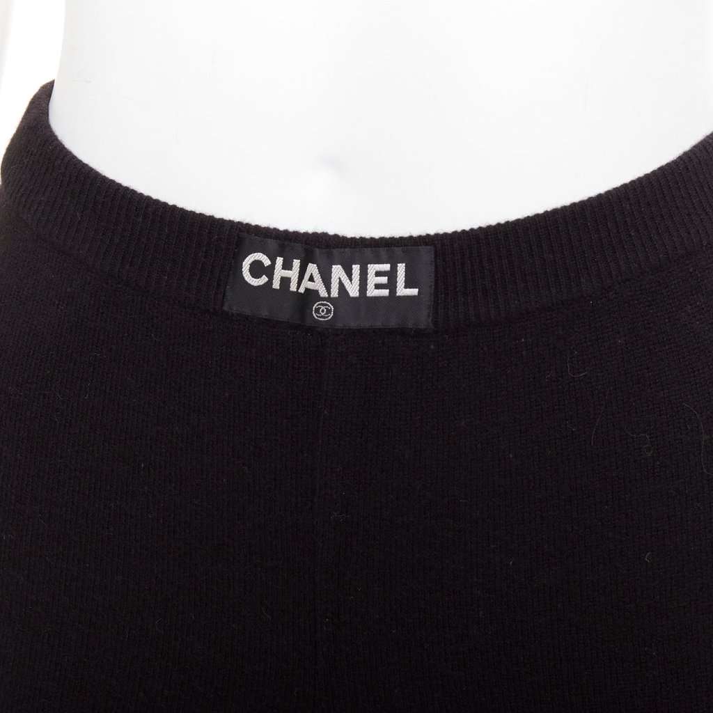 Chanel Black Cashmere Trouser Black Cashmere Very good condition - Back View