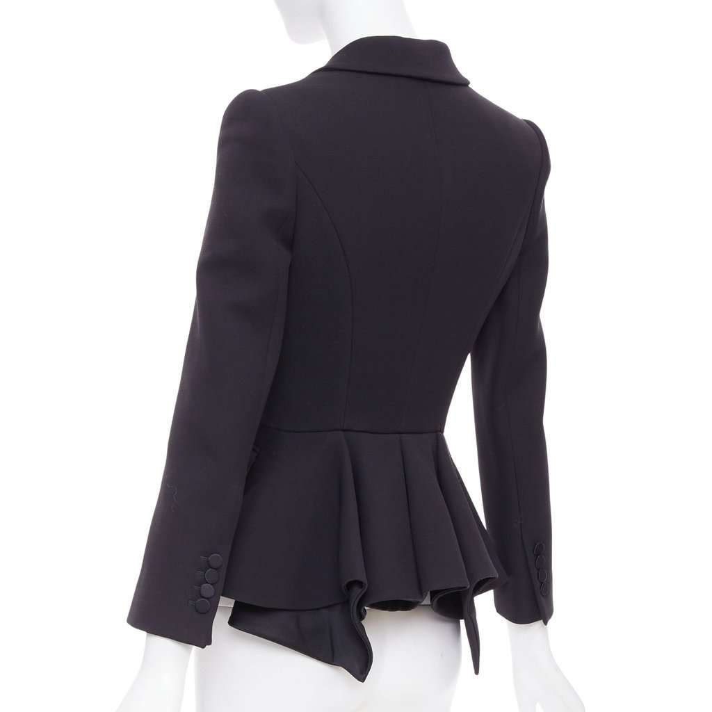 Alexander McQueen Black Wool Jacket Black Wool Very good condition - Front View