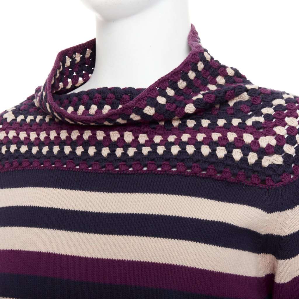 Burberry Purple Cotton Knitwear Purple Cotton Good condition - Back View