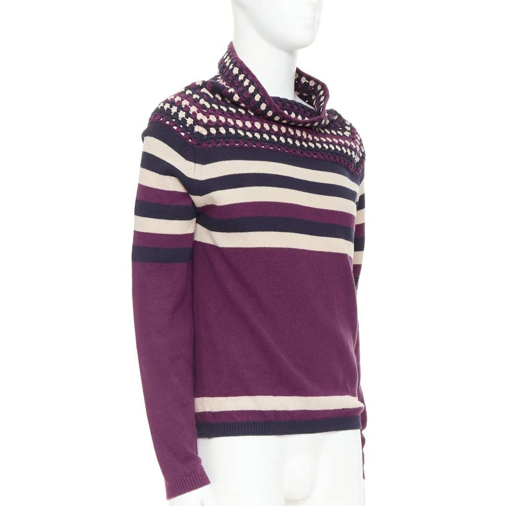 Burberry Purple Cotton Knitwear Purple Cotton Good condition - Inside View