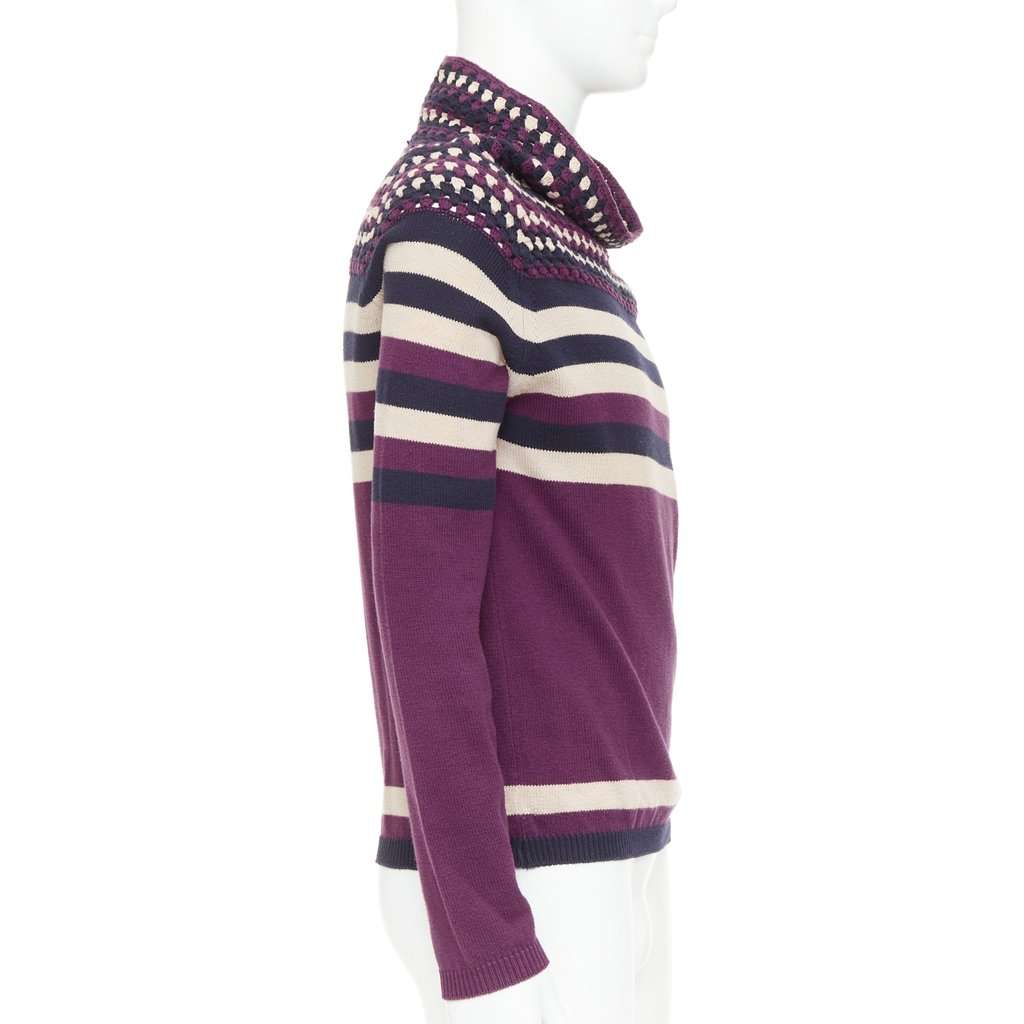 Burberry Purple Cotton Knitwear Purple Cotton Good condition - Model View