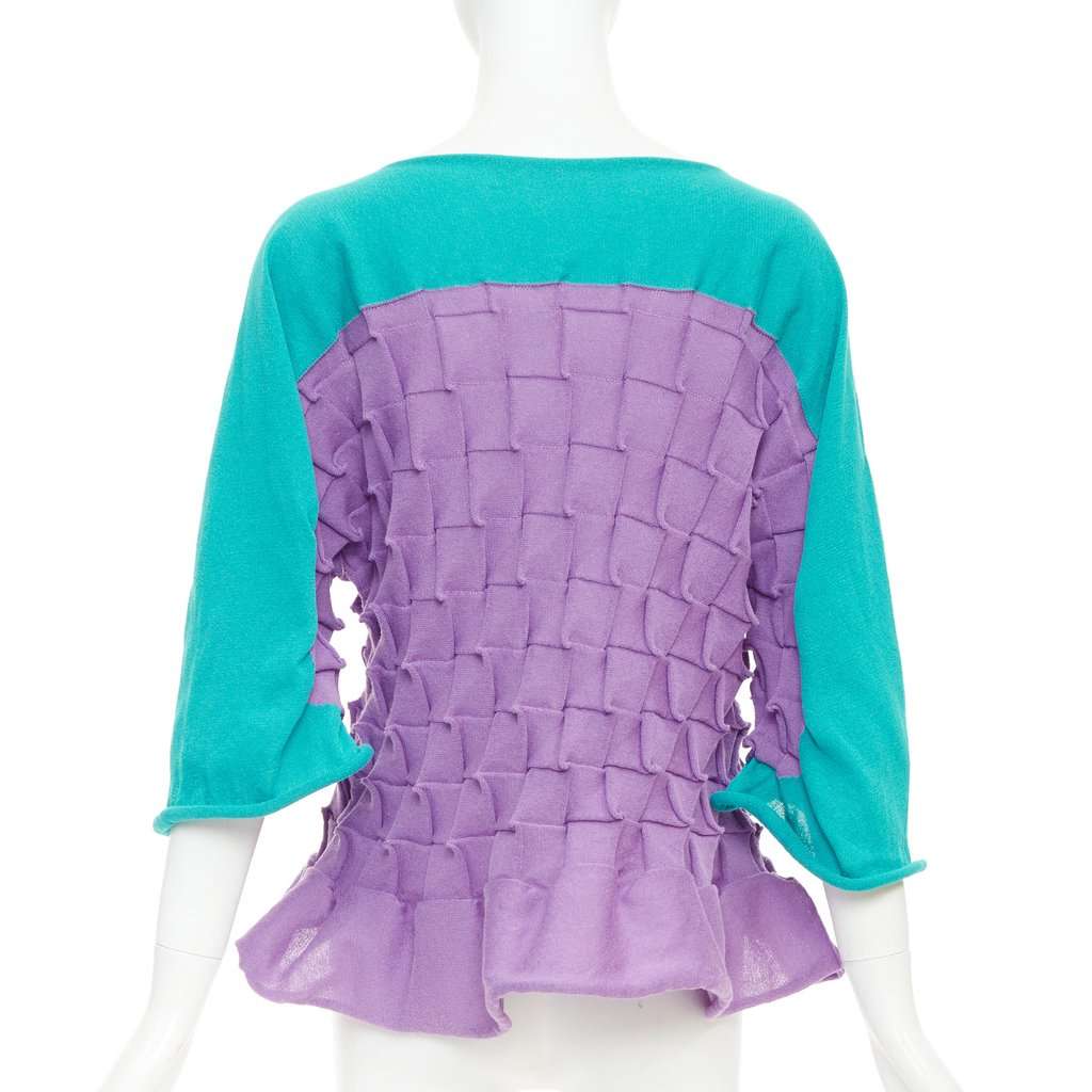 Issey Miyake Purple Cotton Top Purple Cotton Very good condition - Box View
