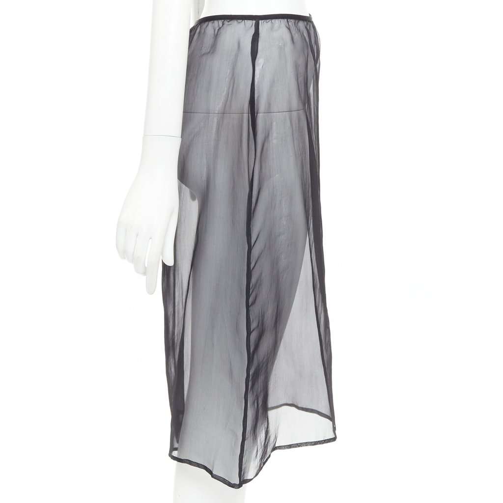 Dries Van Noten Black Silk Skirt Black Silk Very good condition - Inside View