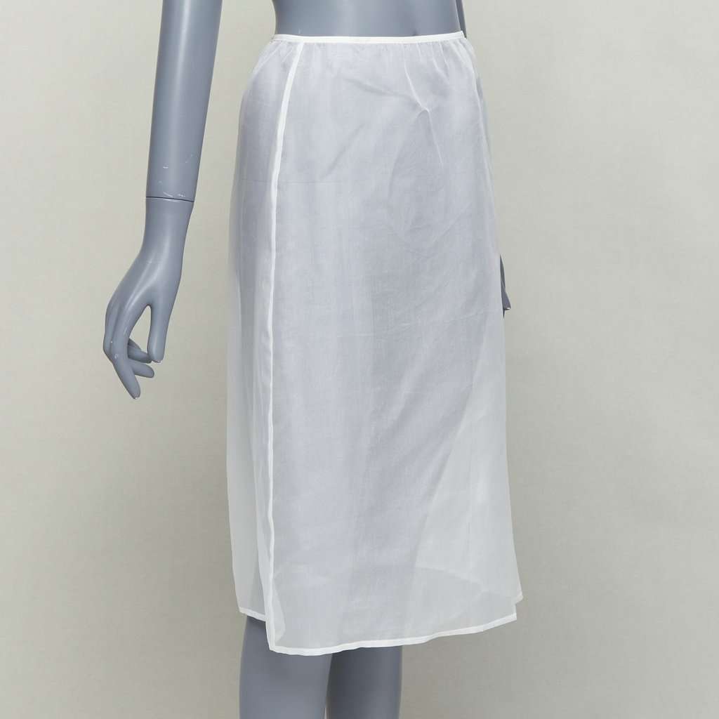 Dries Van Noten White Silk Skirt White Silk Very good condition - Back View