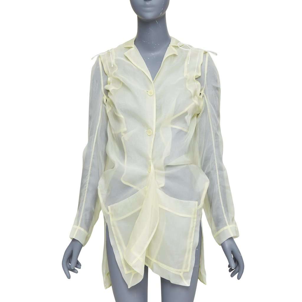 CecIlie Bahnsen Jaughna Yellow Silk Very good condition - Front View