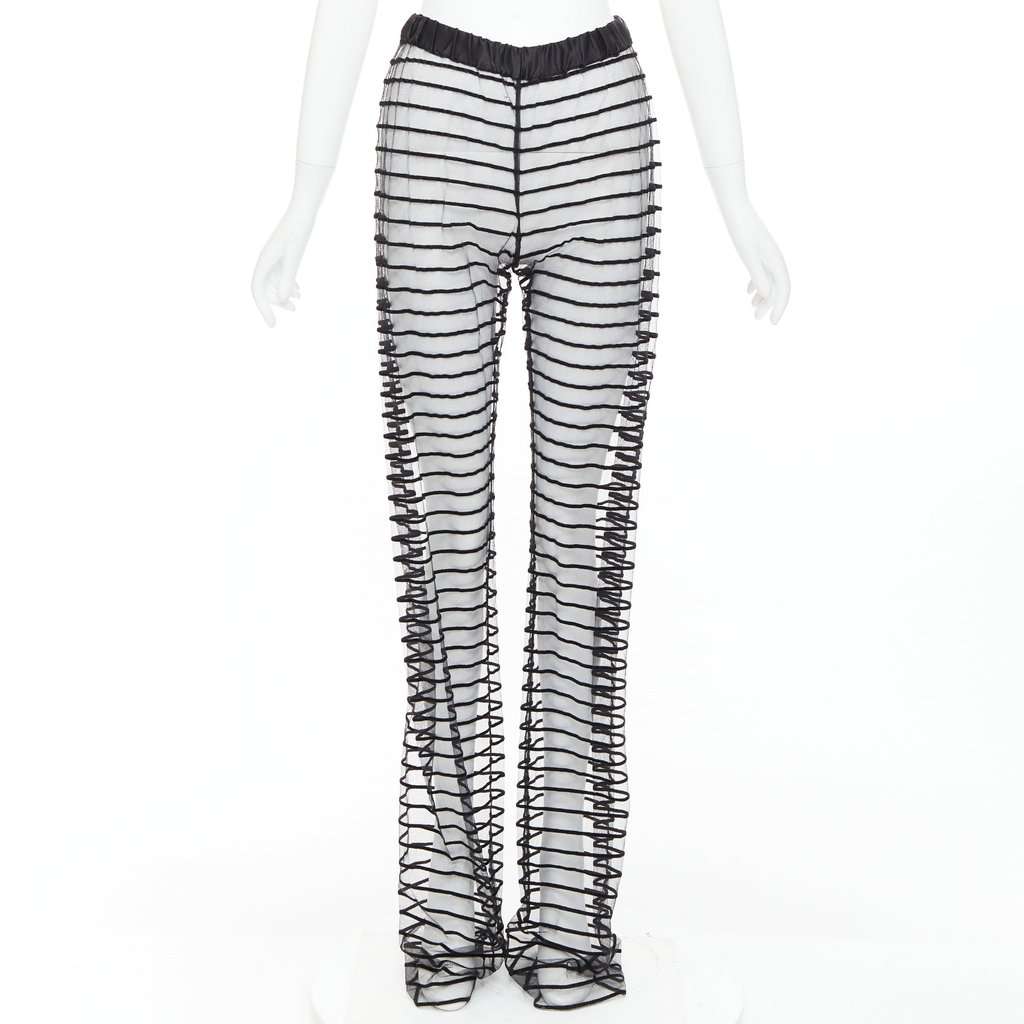 Dries Van Noten Black Polyamide Trouser Black Polyamide Never worn, with tag - Front View