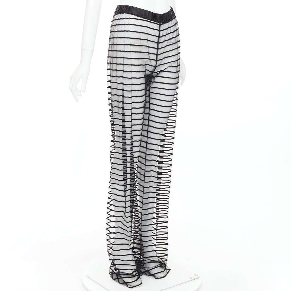 Dries Van Noten Black Polyamide Trouser Black Polyamide Never worn, with tag - Inside View