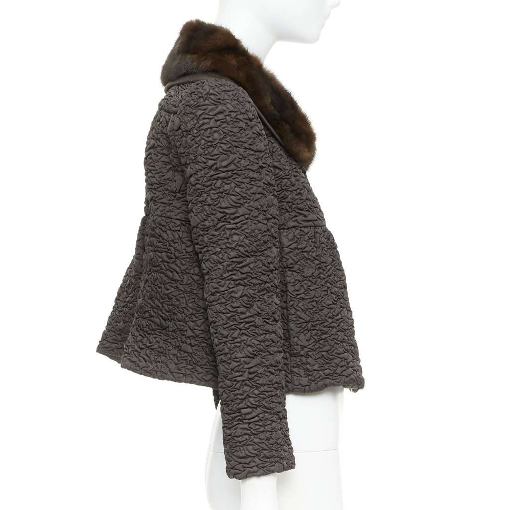 Prada Brown Fur Jacket Brown Fur Very good condition - Box View
