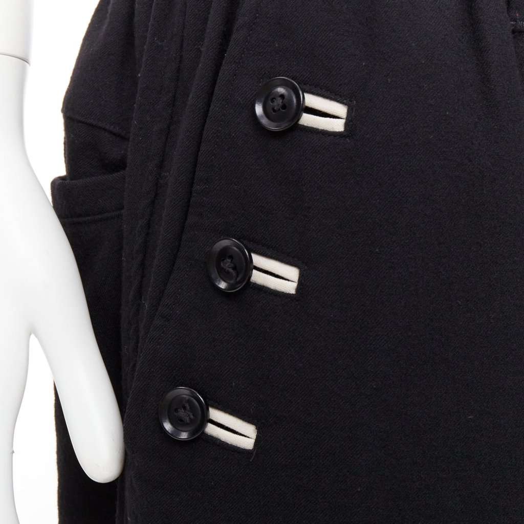 Yohji Yamamoto Black Wool Trouser Black Wool Very good condition - Back View