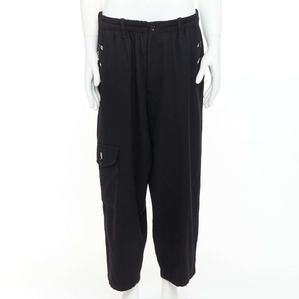 Yohji Yamamoto Black Wool Trouser Black Wool Very good condition - Inside View
