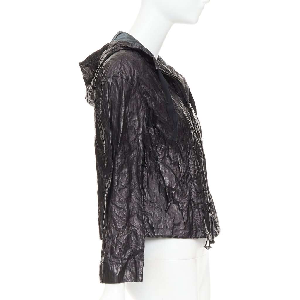 Prada Black Leather Leather Jacket Black Leather Very good condition - Box View
