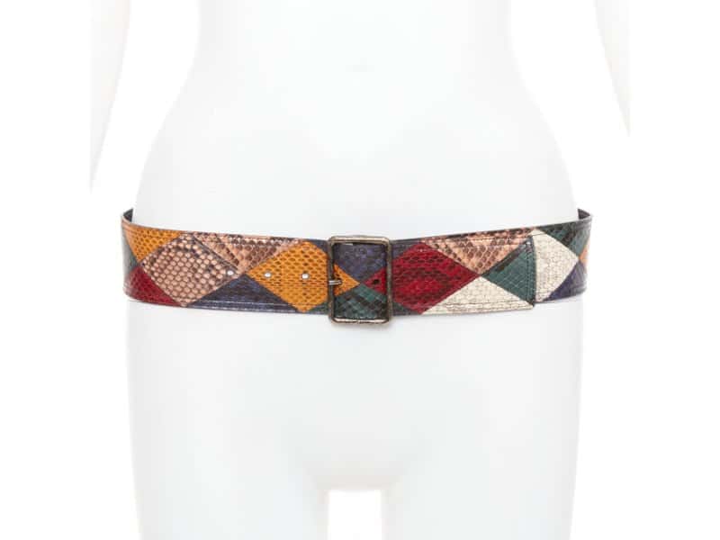 Saint Laurent MultiColor Leather Belt MultiColor Leather Very good condition - Front View