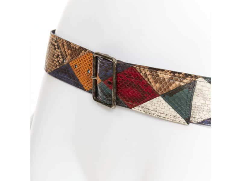 Saint Laurent MultiColor Leather Belt MultiColor Leather Very good condition - Back View