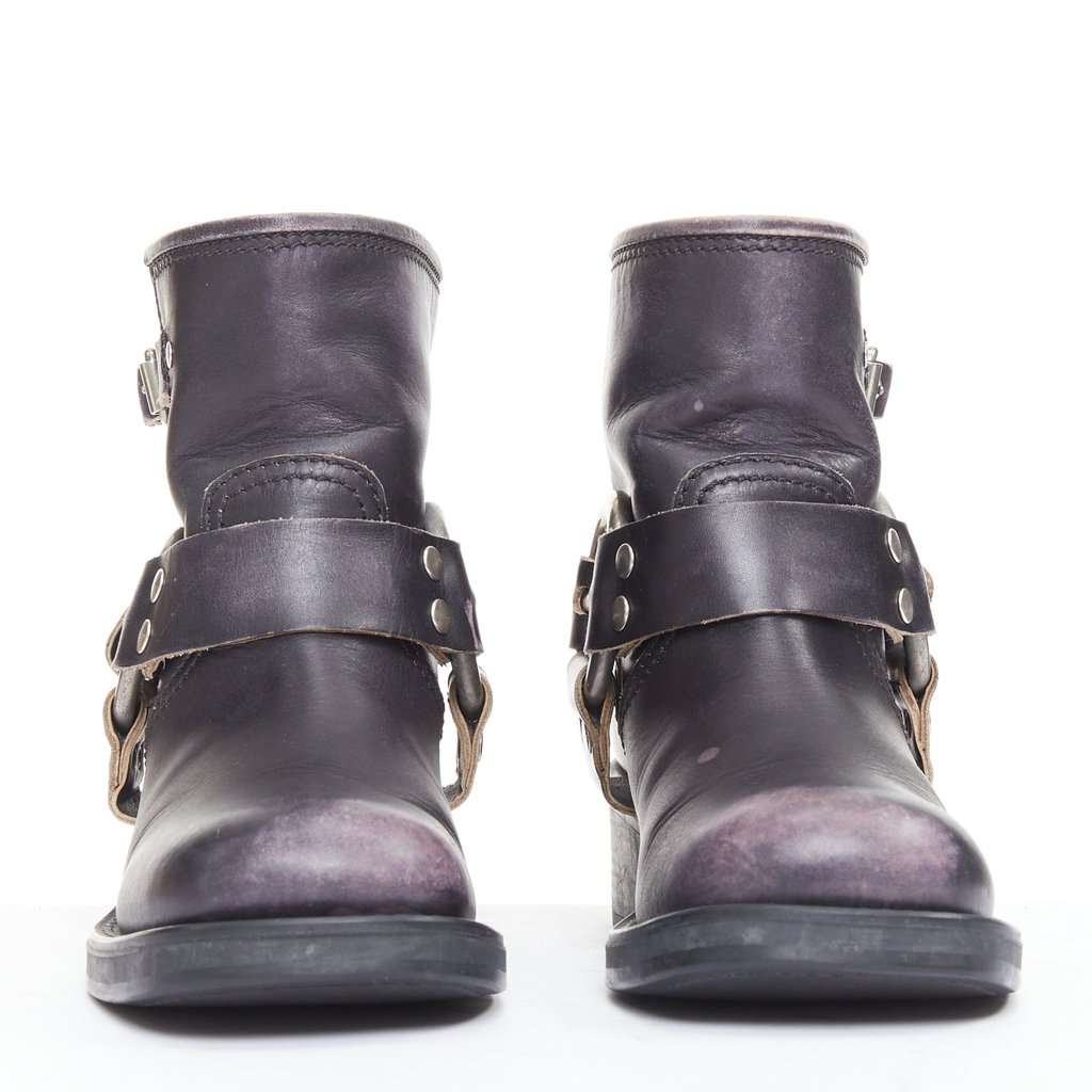 Miu Miu Black Leather Boots Black Leather Good condition - Inside View