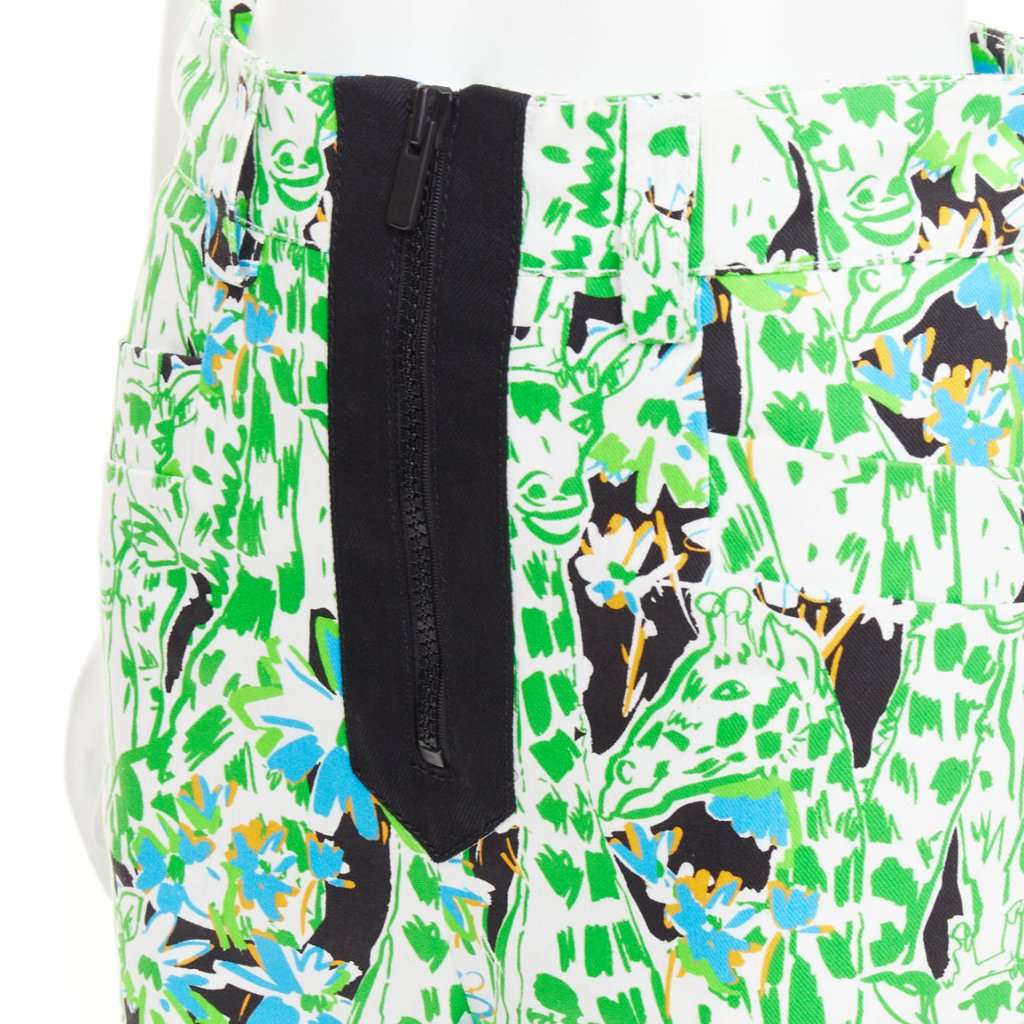 Miu Miu Green Cotton Trouser Green Cotton Never worn, with tag - Back View