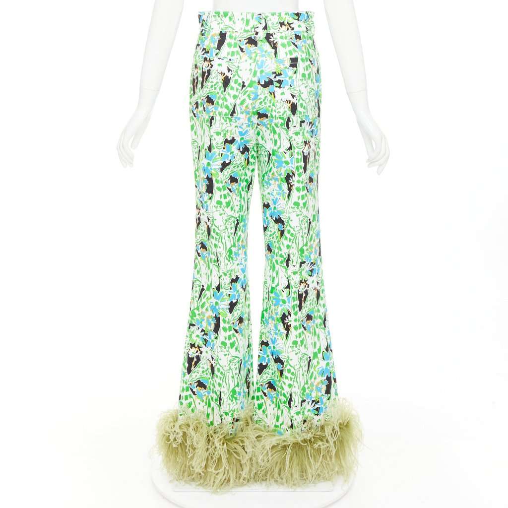Miu Miu Green Cotton Trouser Green Cotton Never worn, with tag - Box View