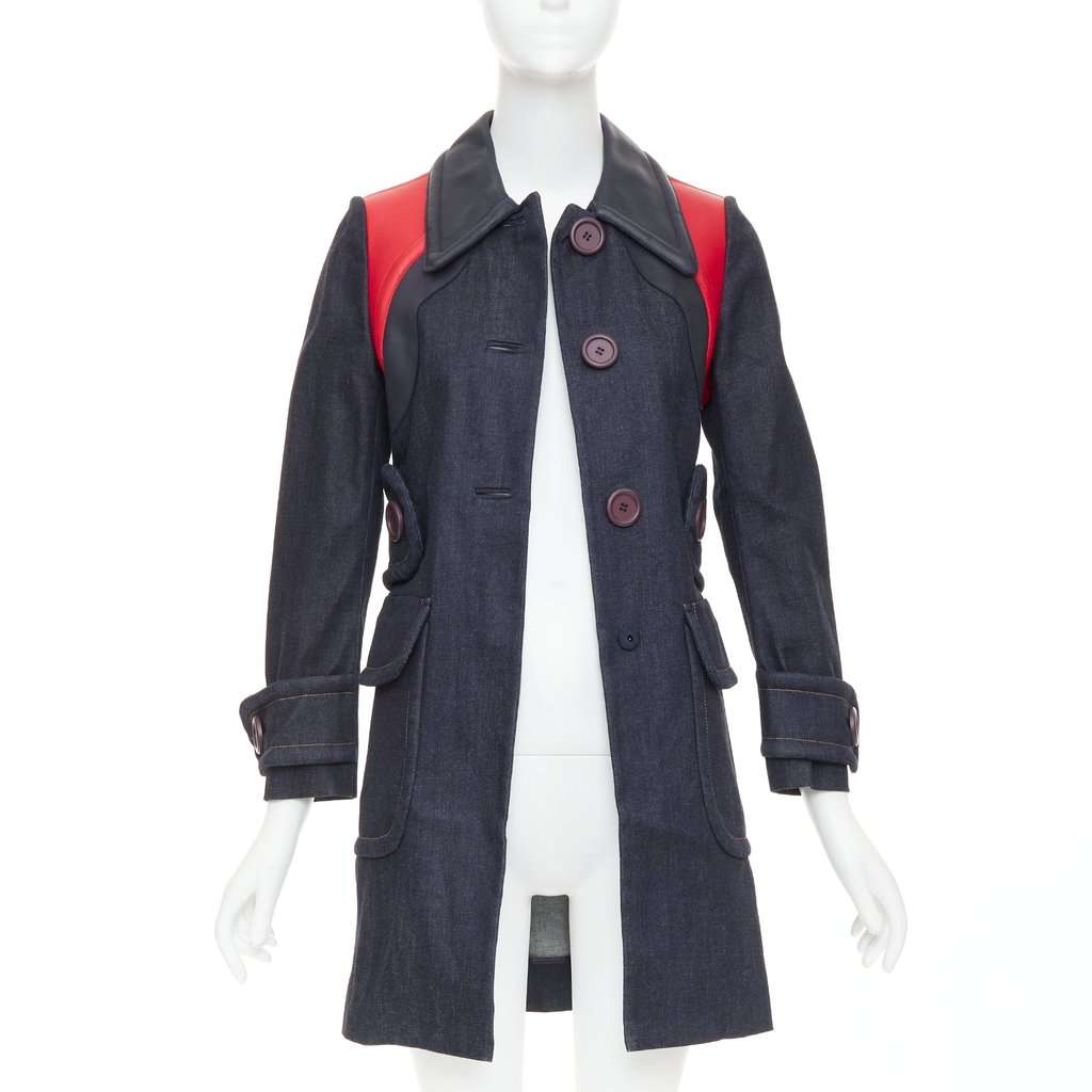 Miu Miu Blue Denim Coat Blue Denim Good condition - Inside View