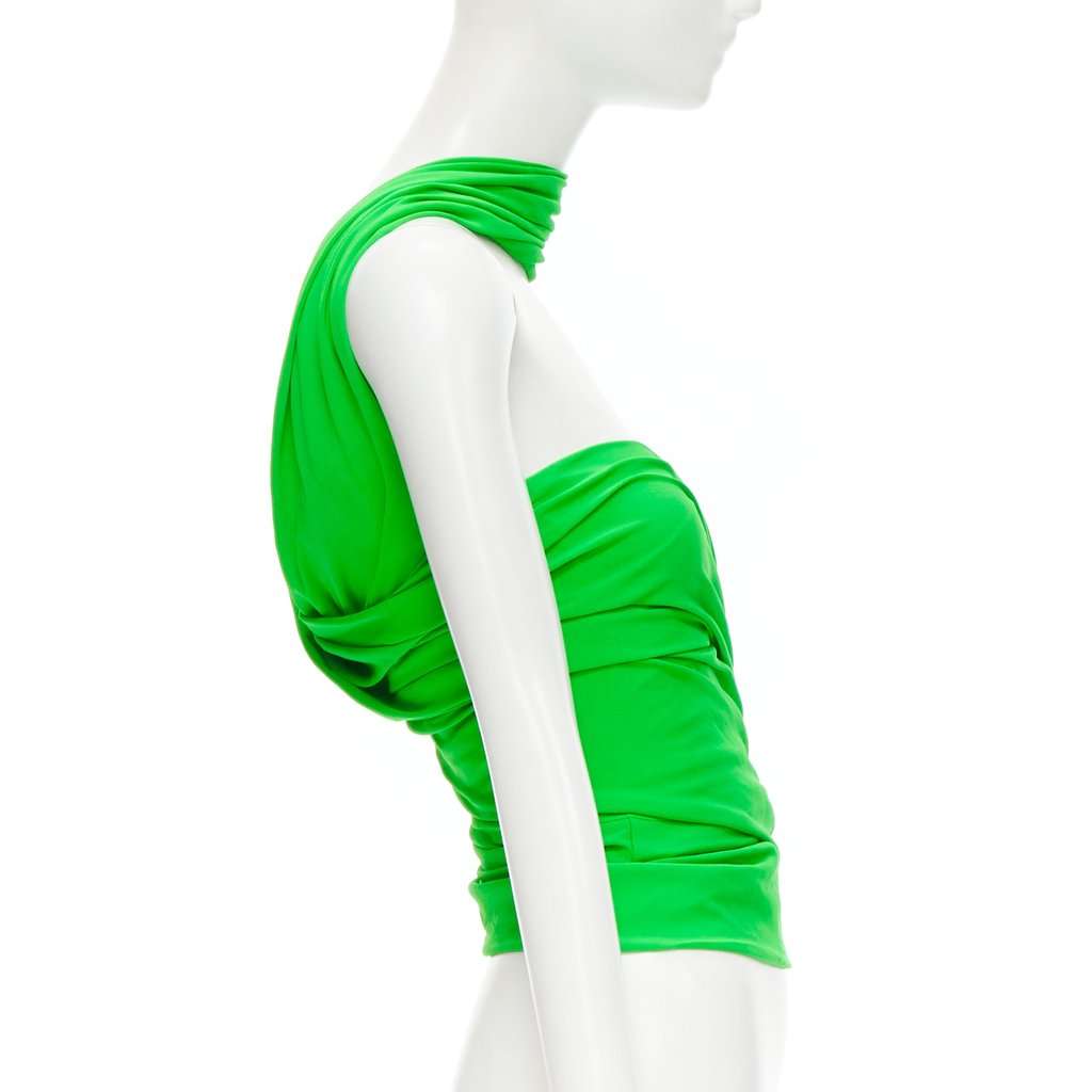 Balenciaga 571095 TEV11 3520 Green Viscose Very good condition - Model View