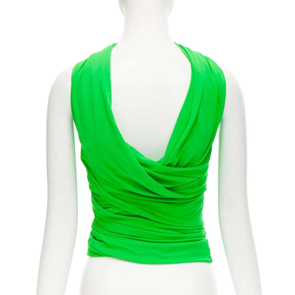Balenciaga 571095 TEV11 3520 Green Viscose Very good condition - Box View