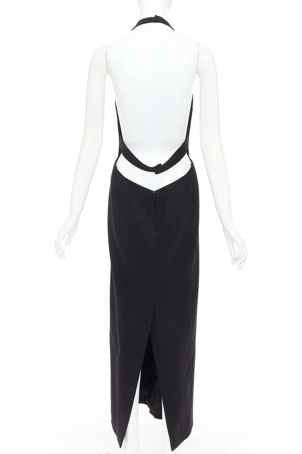 Saint Laurent Black Wool Dress Black Wool Never worn, with tag - Box View
