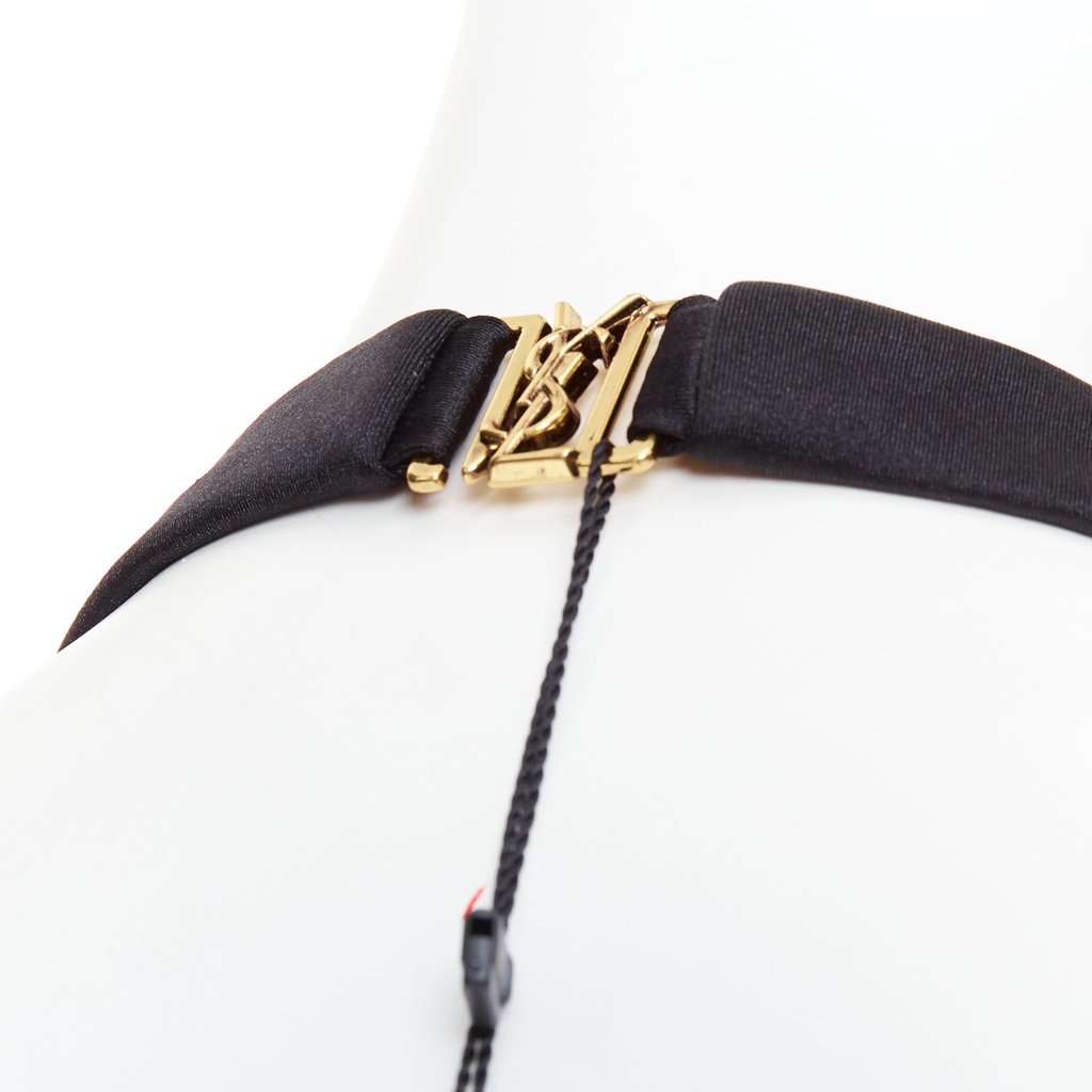 Saint Laurent Black Polyamide Jumpsuit Black Polyamide Never worn, with tag - Back View