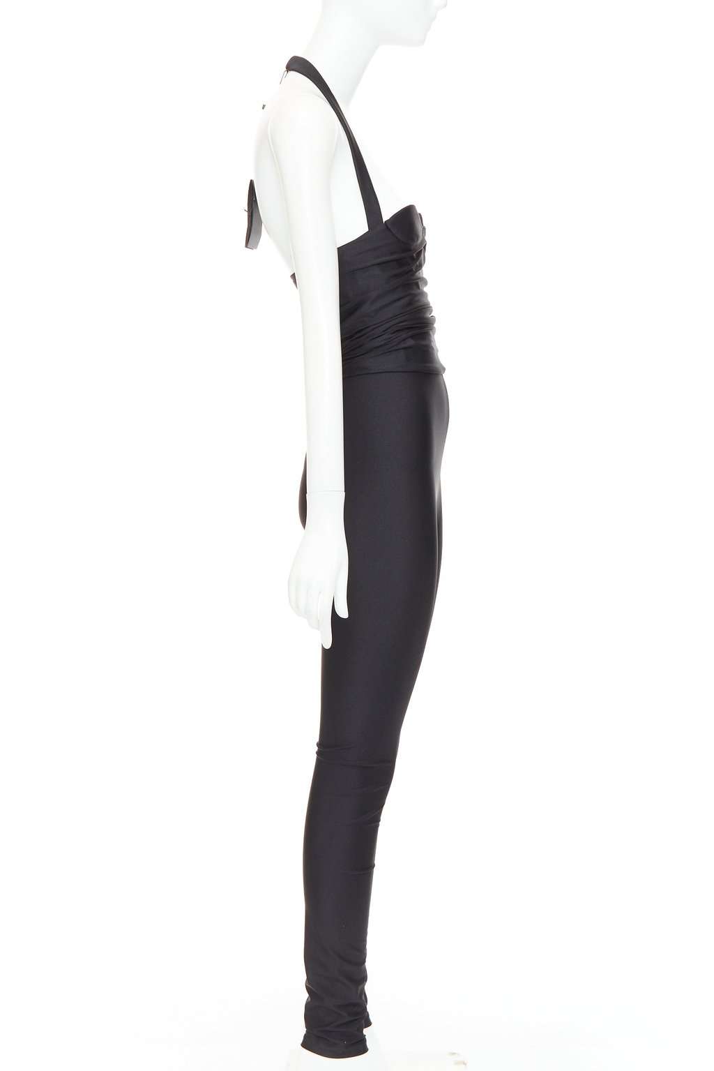 Saint Laurent Black Polyamide Jumpsuit Black Polyamide Never worn, with tag - Model View