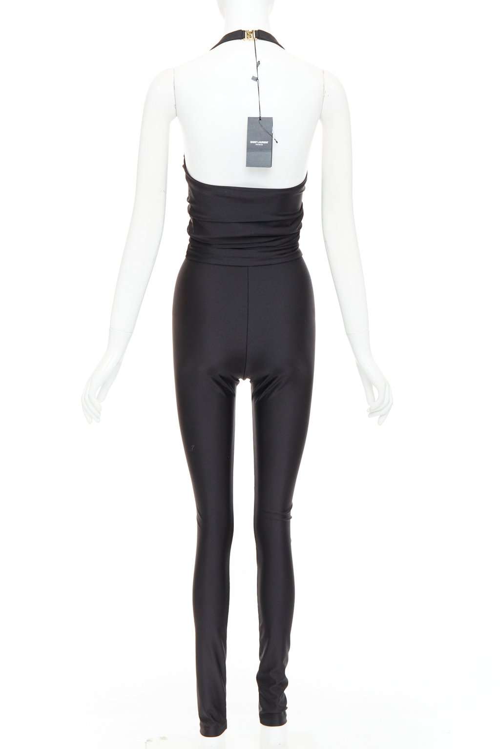 Saint Laurent Black Polyamide Jumpsuit Black Polyamide Never worn, with tag - Box View