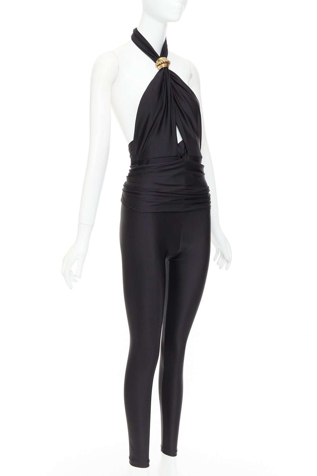 Saint Laurent Black Polyamide Jumpsuit Black Polyamide Never worn, with tag - Inside View
