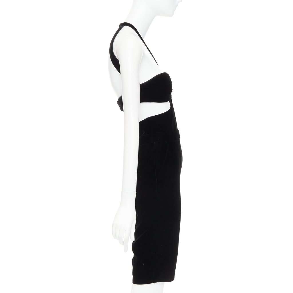 Saint Laurent Black Viscose Jumpsuit Black Viscose Never worn, with tag - Model View