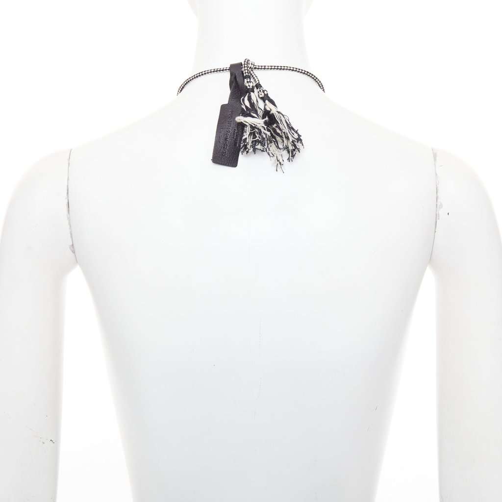 Saint Laurent Brown Leather Necklace Brown Leather Very good condition - Box View