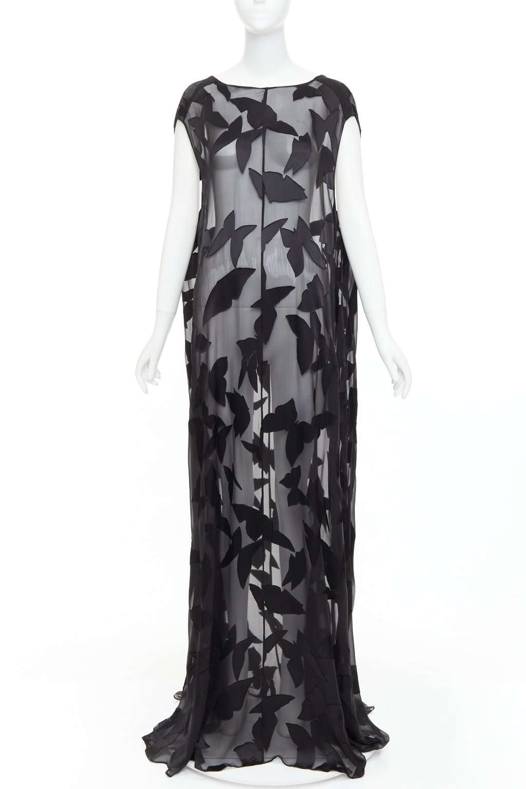 Saint Laurent Black Viscose Dress Black Viscose Never worn, with tag - Front View