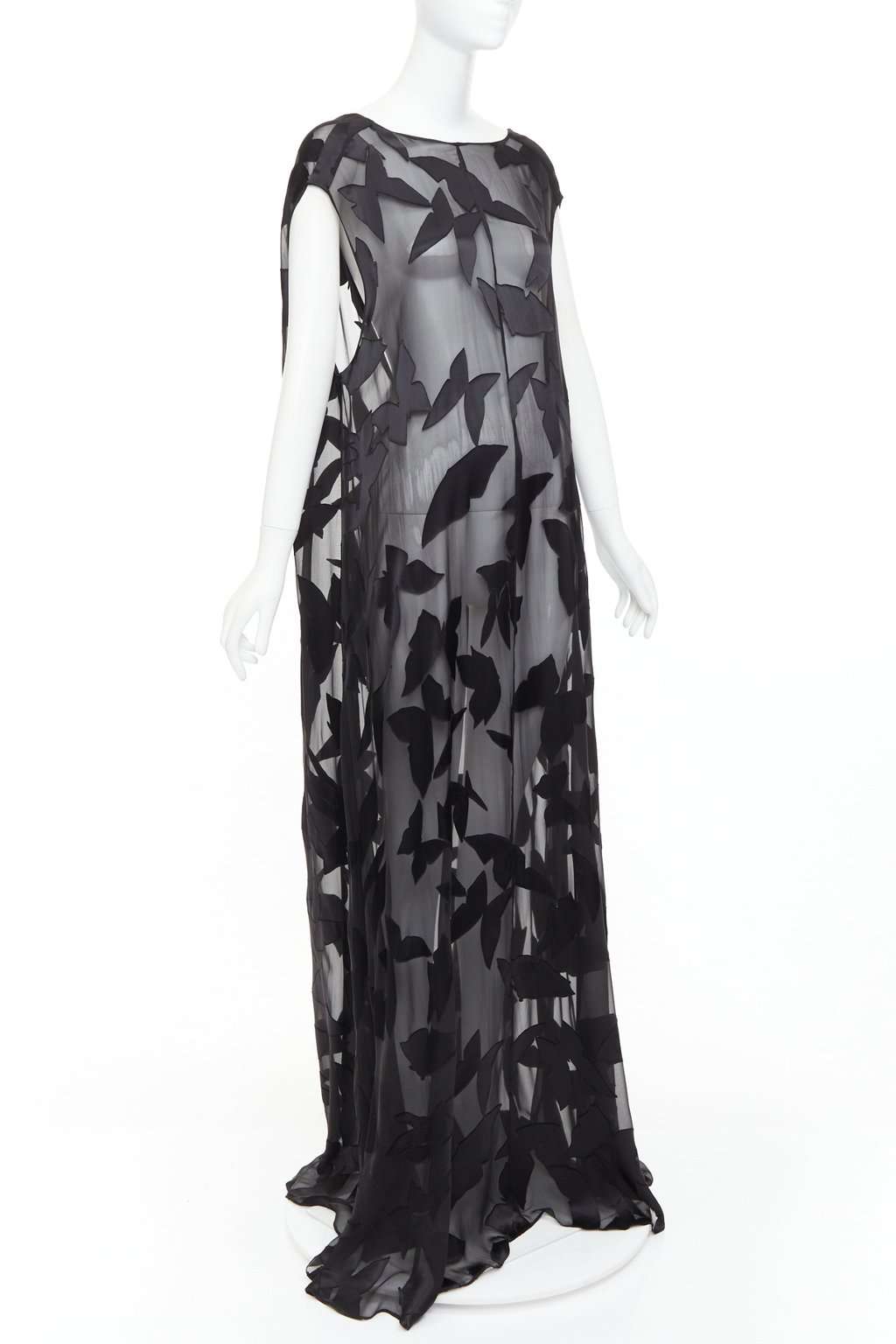 Saint Laurent Black Viscose Dress Black Viscose Never worn, with tag - Inside View