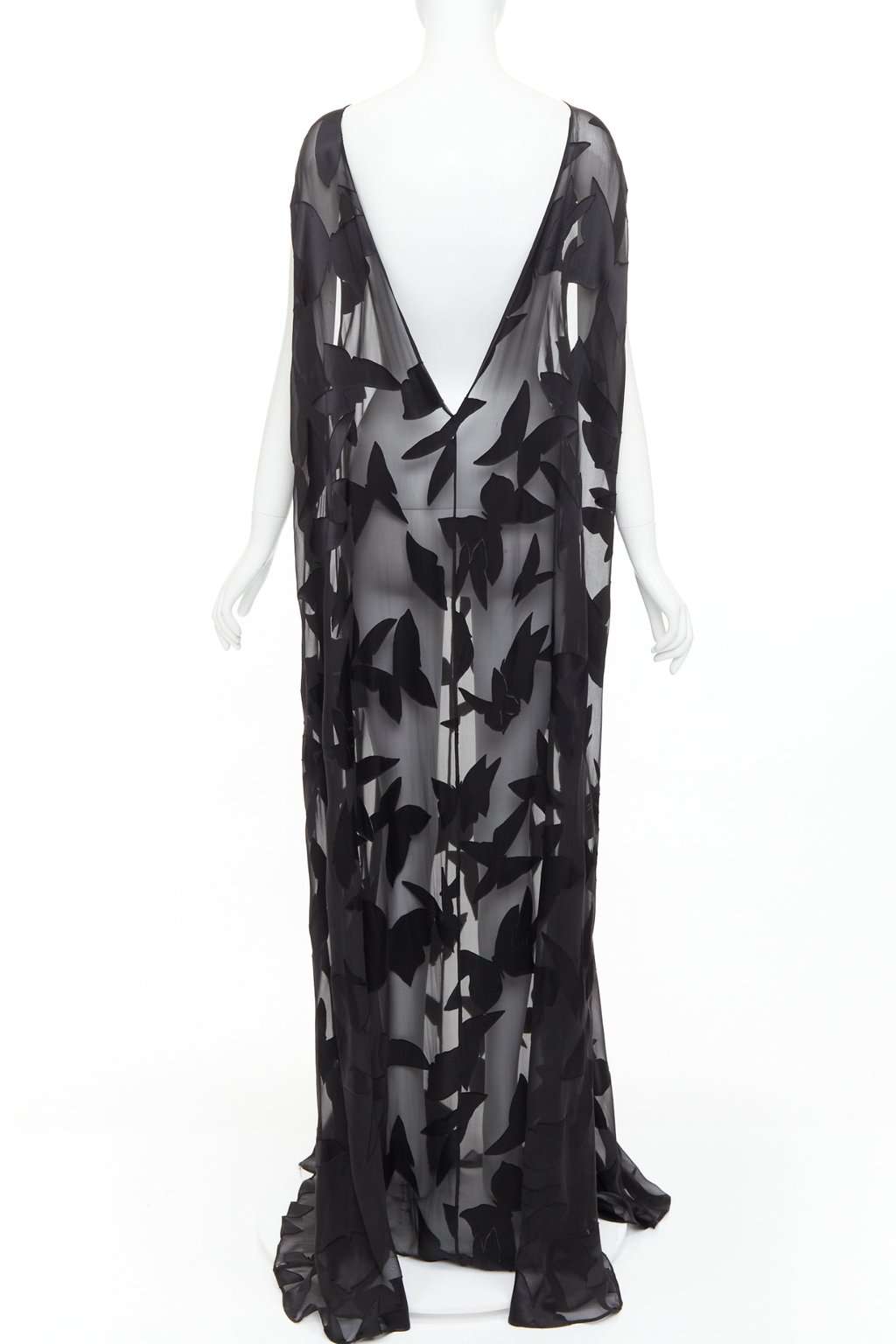 Saint Laurent Black Viscose Dress Black Viscose Never worn, with tag - Box View