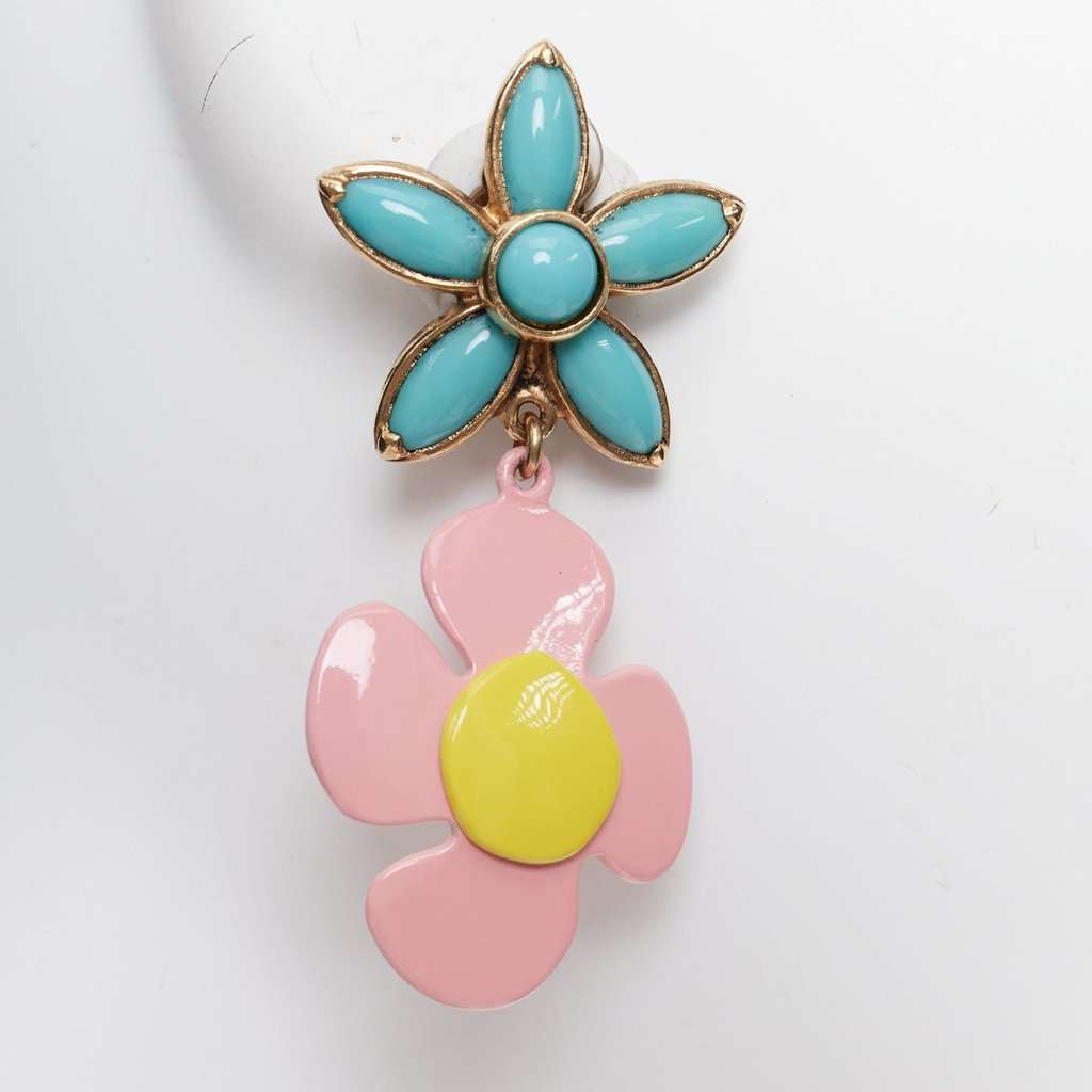 Saint Laurent Turquoise Metal Earrings Turquoise Metal Never worn - Box View