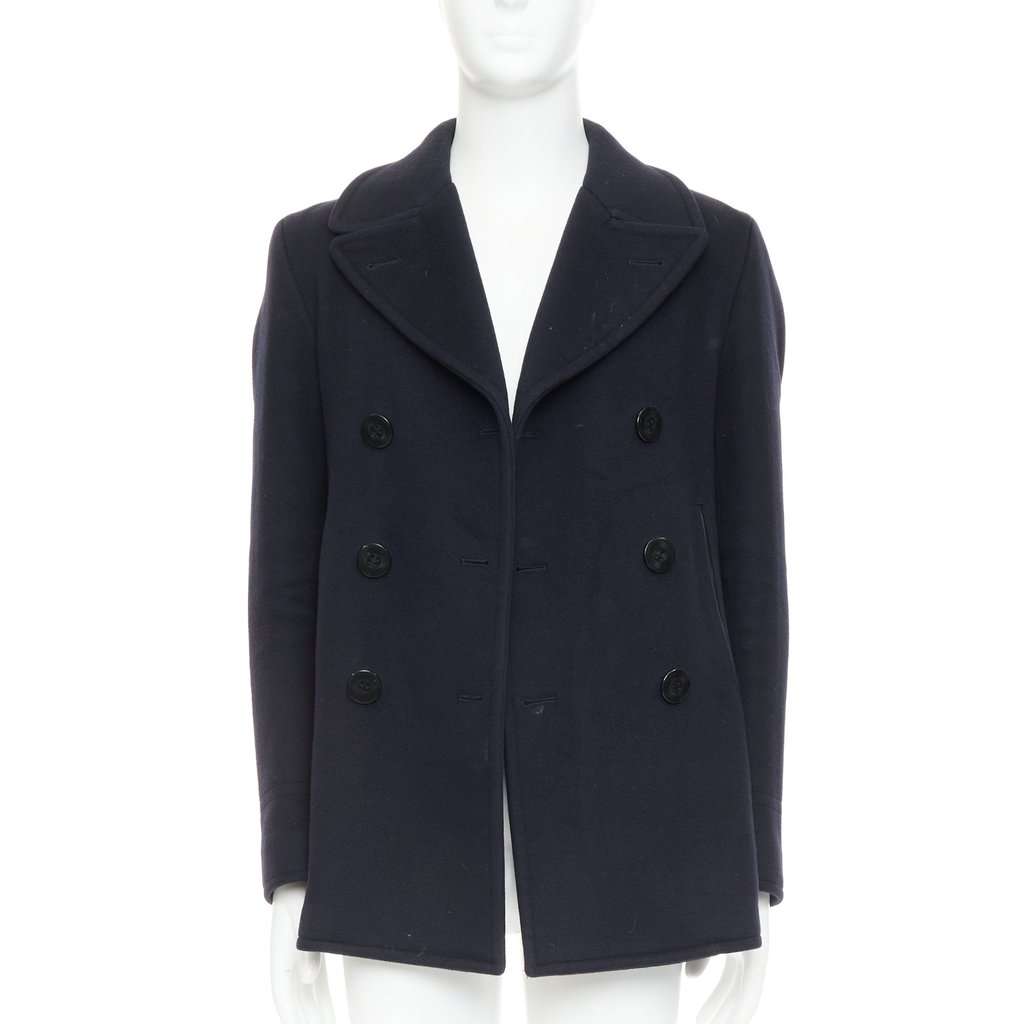 Tom Ford Navy Wool Coat Navy Wool Fair condition - Inside View
